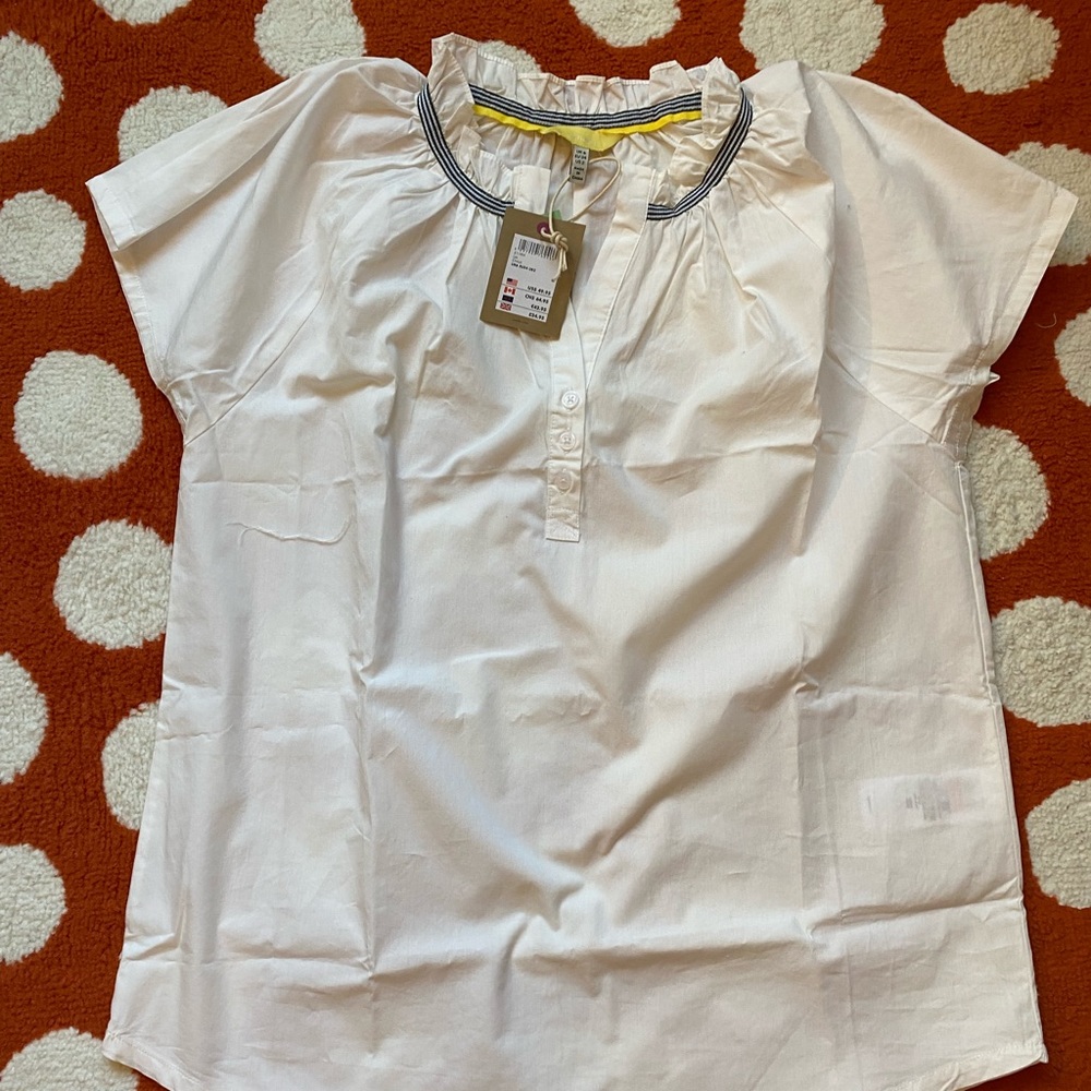 Joules white blouse